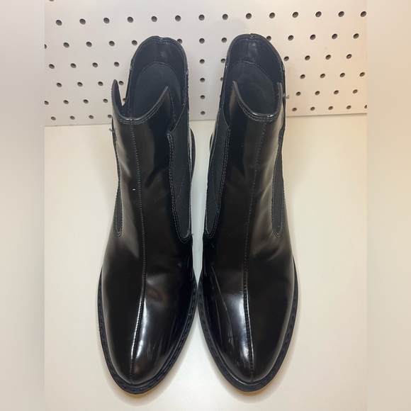 Clarks Marcelle Game, Black Ankle Wedge Booties - Picture 4 of 16